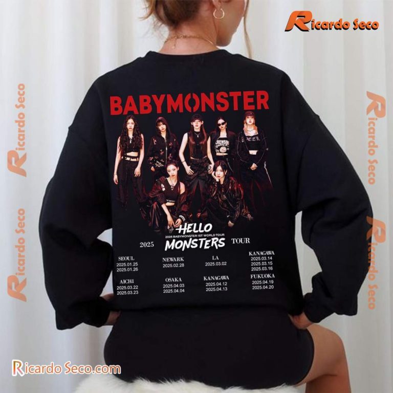 Babymonster Hello Monster World Tour 2025 Sweatshirt-c A4YcxyP