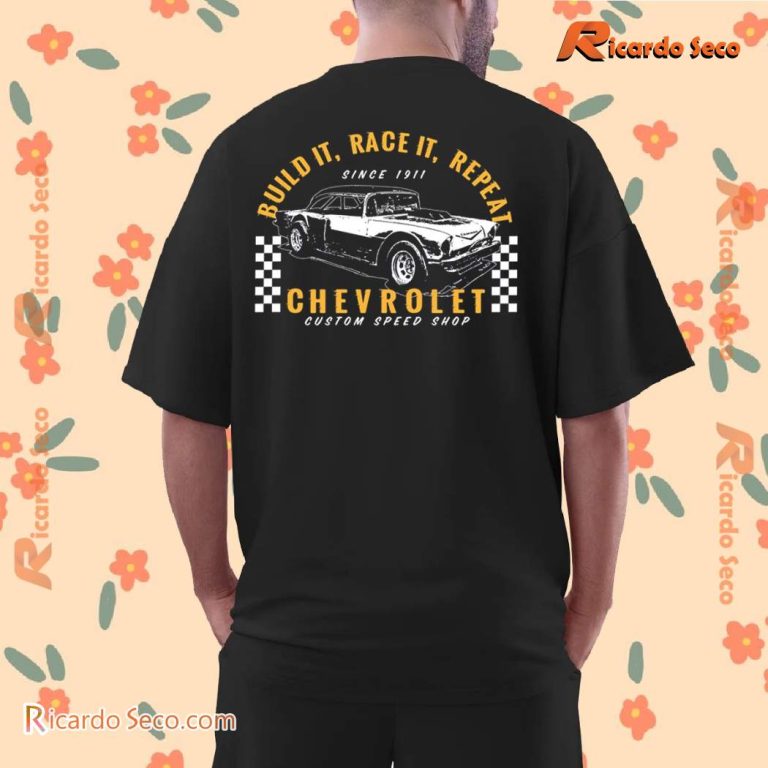 Chevrolet Build It, Race It, Repeat Custom Speed Shop Classic Men Shirt-c lAh8kew