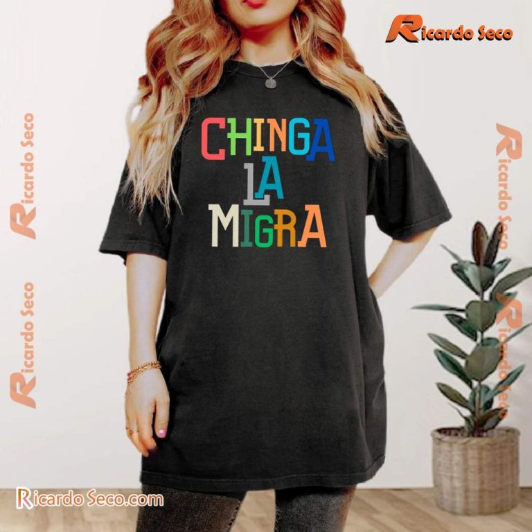 Chinga La Migra Ice Maga Republican Fascism Classic Men Shirt-b Yq0vaxs