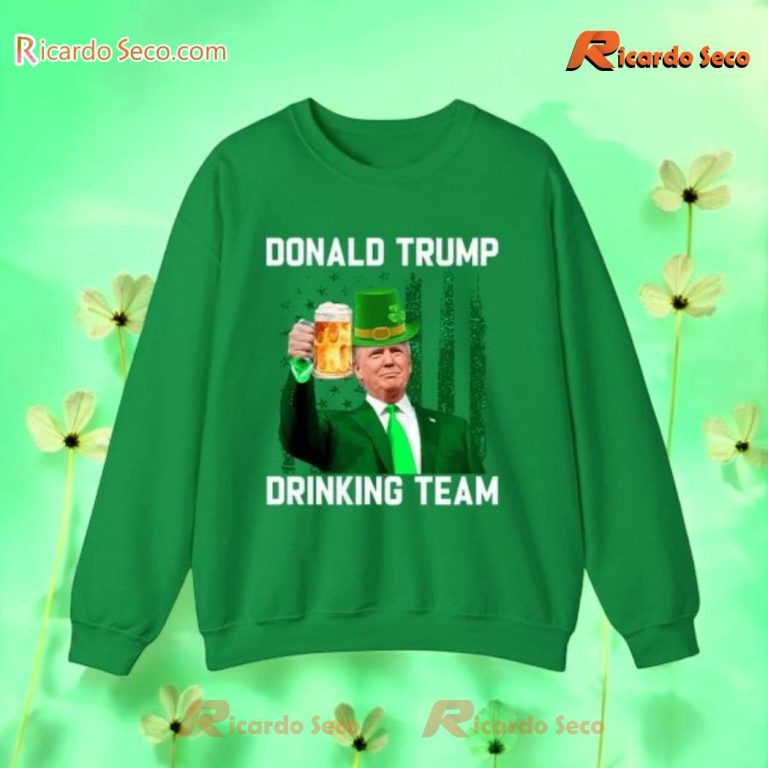 Donald Trump Drinking Team St Patricks Day Unisex T-shirt-b l3YtT8u