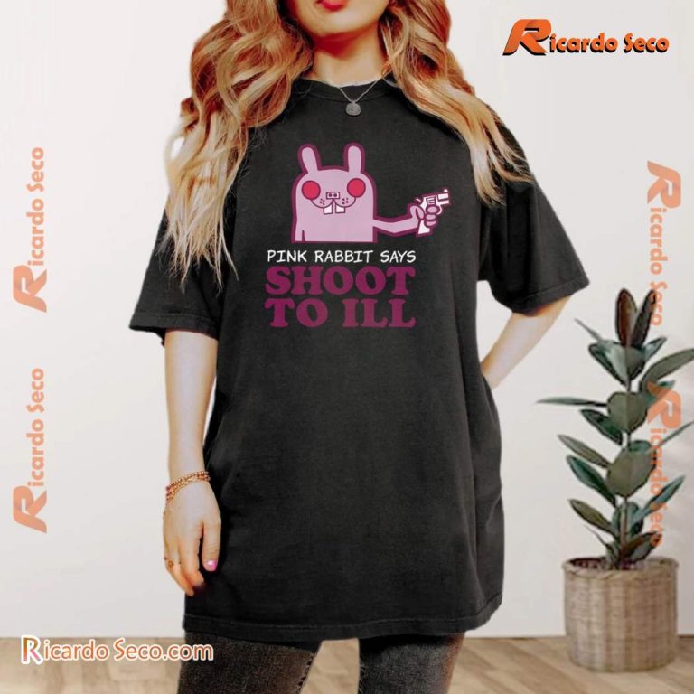 Gorillaz Pink Rabbit Says Shoot To Ill T-shirt-a AF7asTi