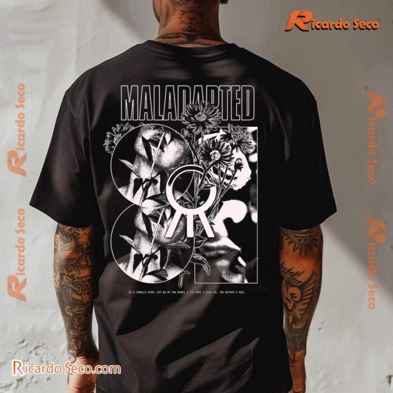 Hail The Sun Monochrome Floral Graphic Unisex Shirt MUHyilx