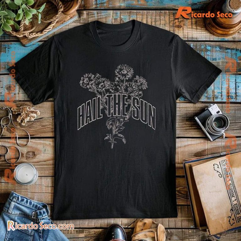 Hail The Sun Monochrome Floral Graphic Unisex Shirt -b JqEitw9