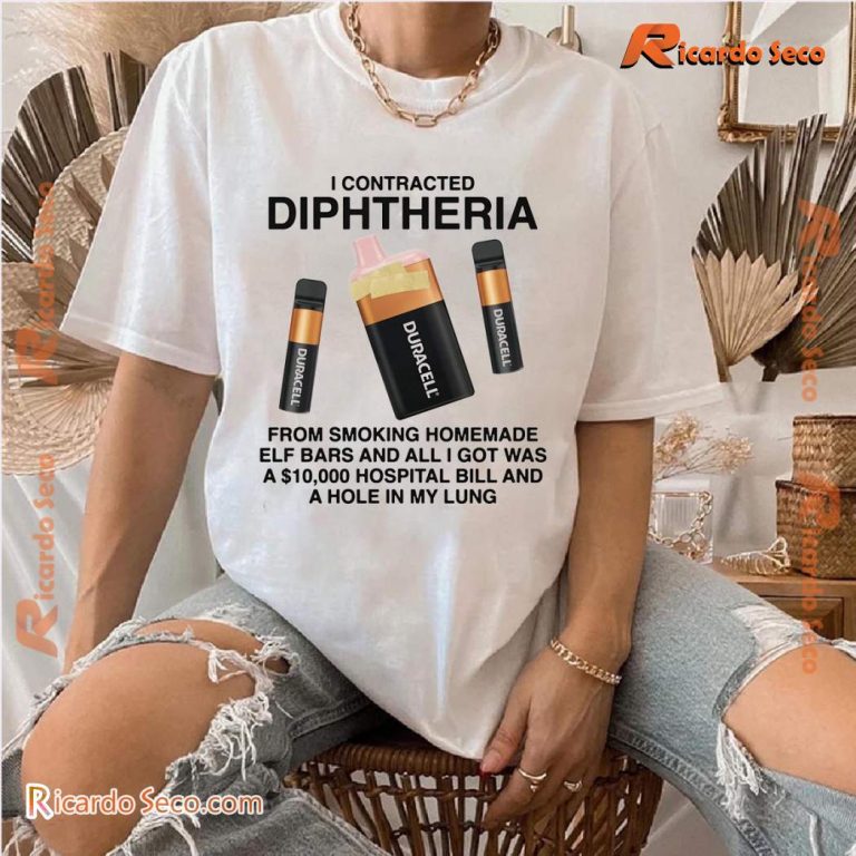 I Contracted Diphtheria Unisex T-shirt BqOkGCn