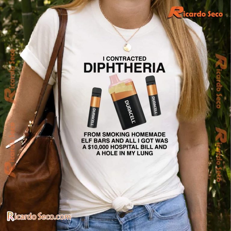 I Contracted Diphtheria Unisex T-shirt-a pMQ7WNH