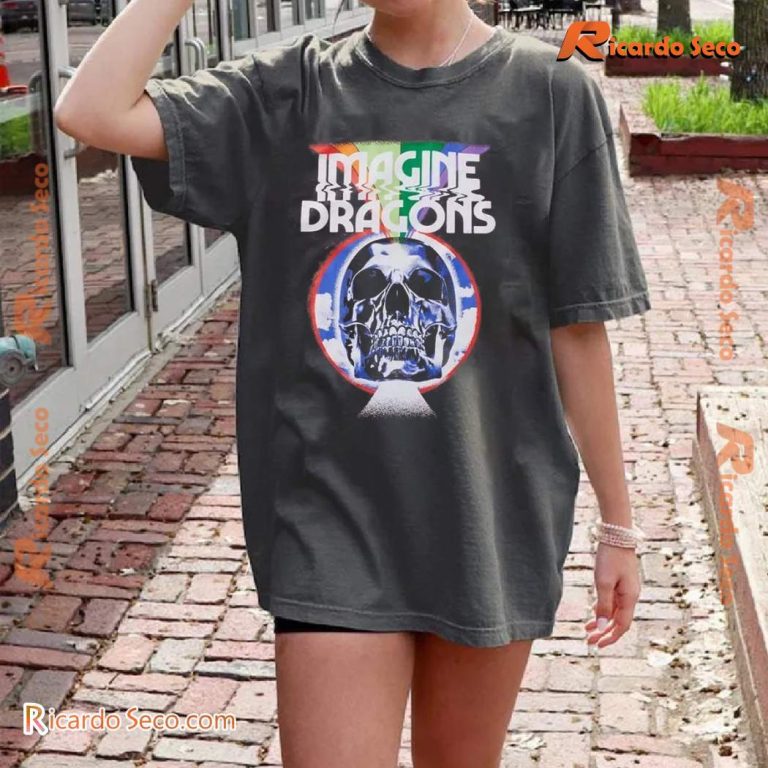 Imagine Dragons Skull Prism Classic Men Shirt -b 9VE4dG1