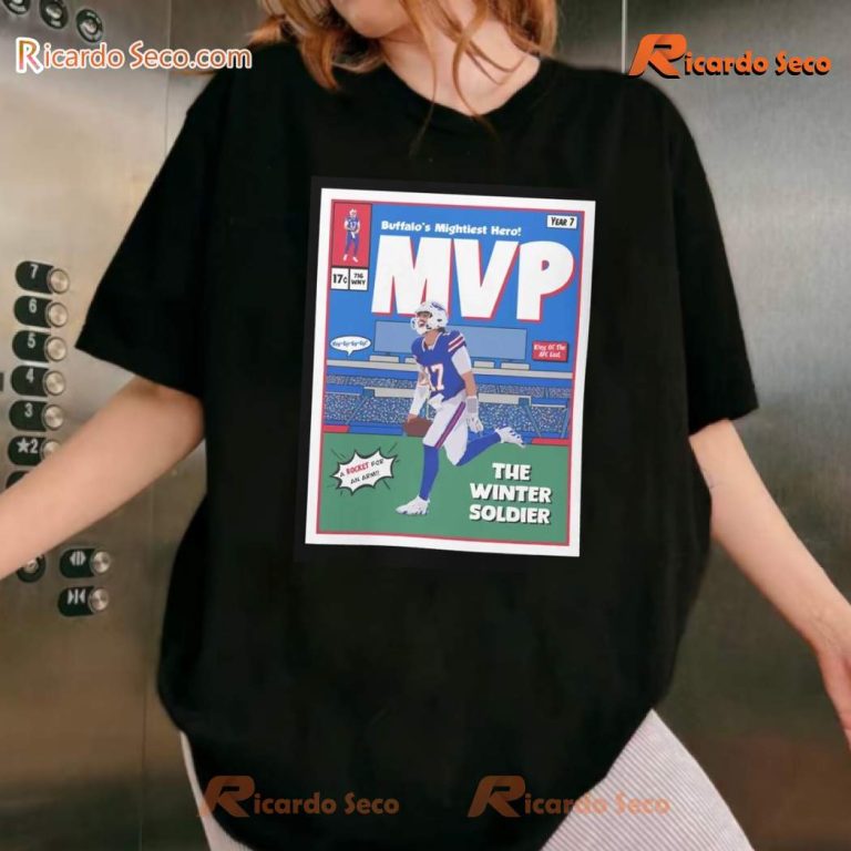 Josh Allen Buffalo Bills MVP NFL 2024 Comic Classic Men Shirt-a 4skWM5i