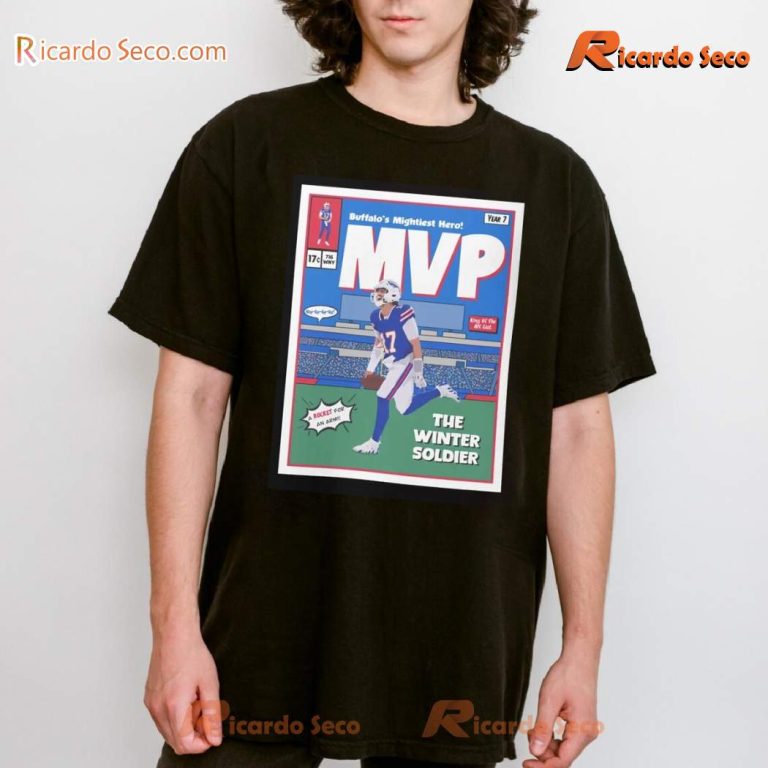 Josh Allen Buffalo Bills MVP NFL 2024 Comic Classic Men Shirt-b 5dHrbR6