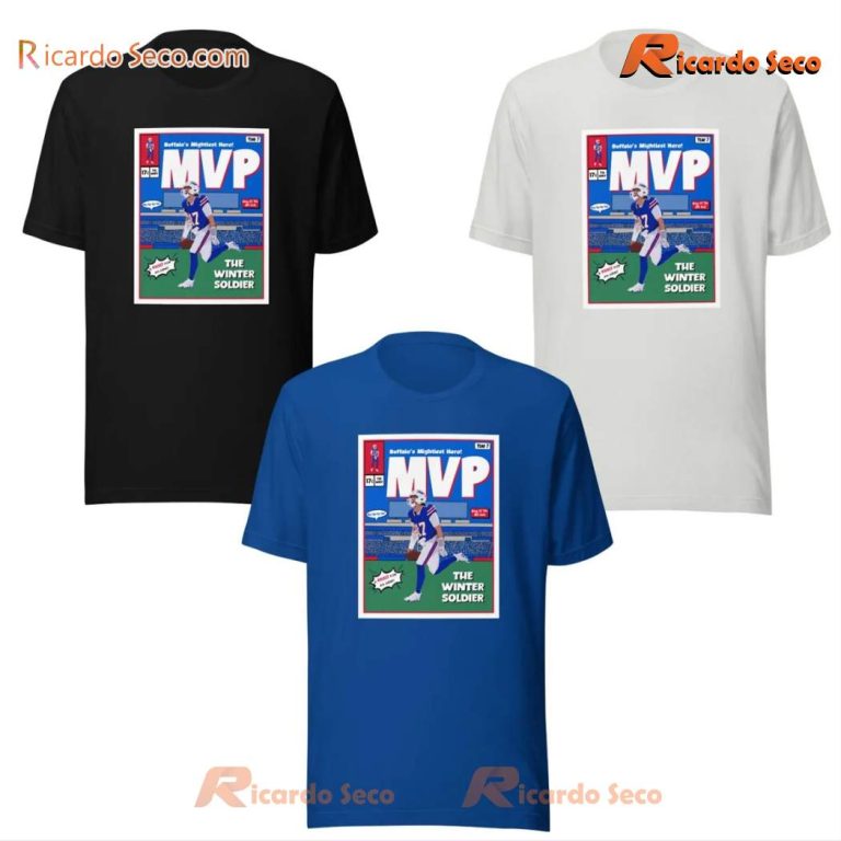 Josh Allen Buffalo Bills MVP NFL 2024 Comic Classic Men Shirt jR21atZ