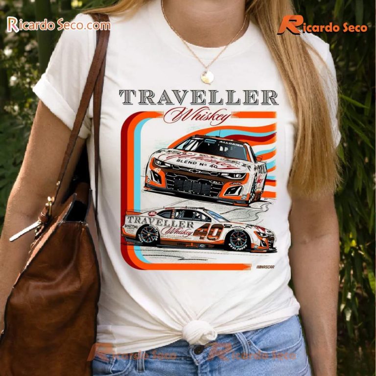 Justin Allgaier #40 Traveller Whiskey Classic Men Shirt-a Wo7wfAq