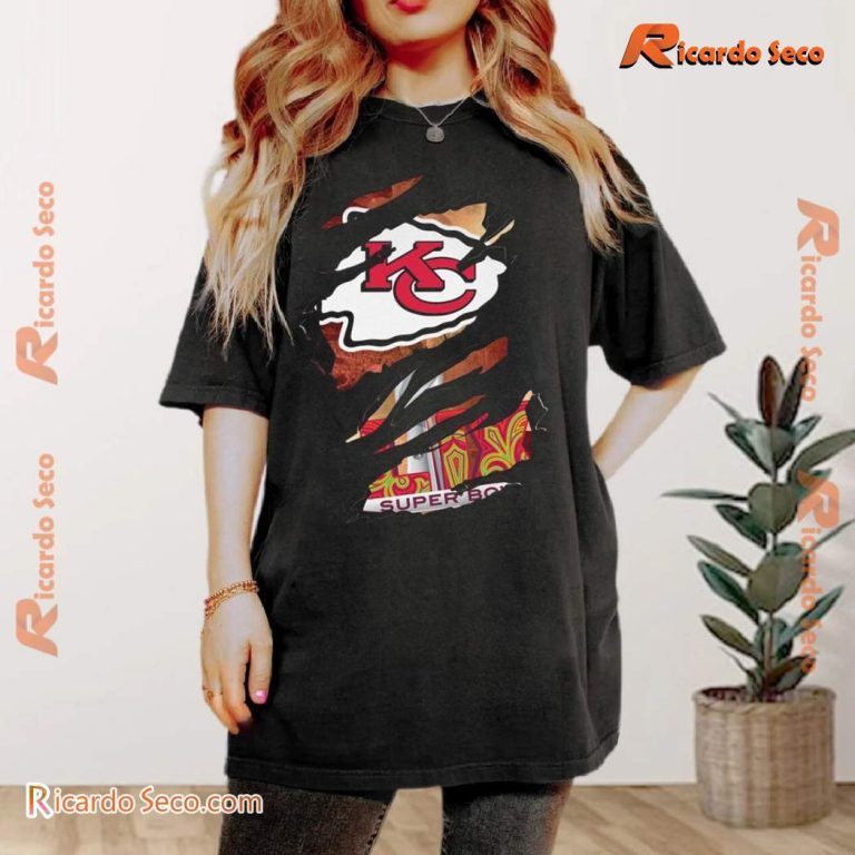 Kansas City Chiefs Super Bowl LIX 2025 New Logo Team Design Classic Men Shirt -a Hxy8zSr