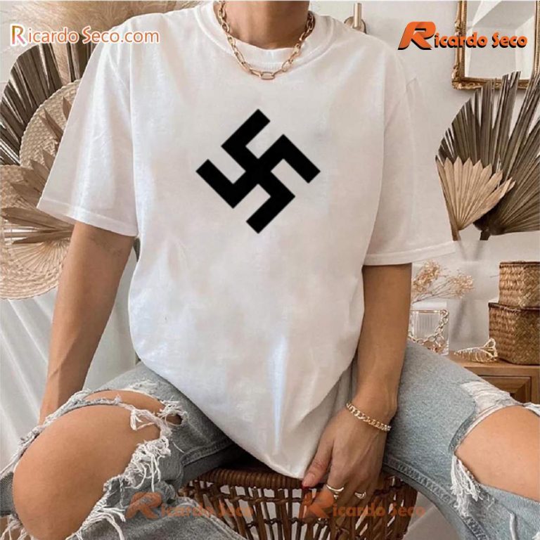 Kanye Wests Super Bowl Swastika Classic Men Shirt-b v1Pw6Wu