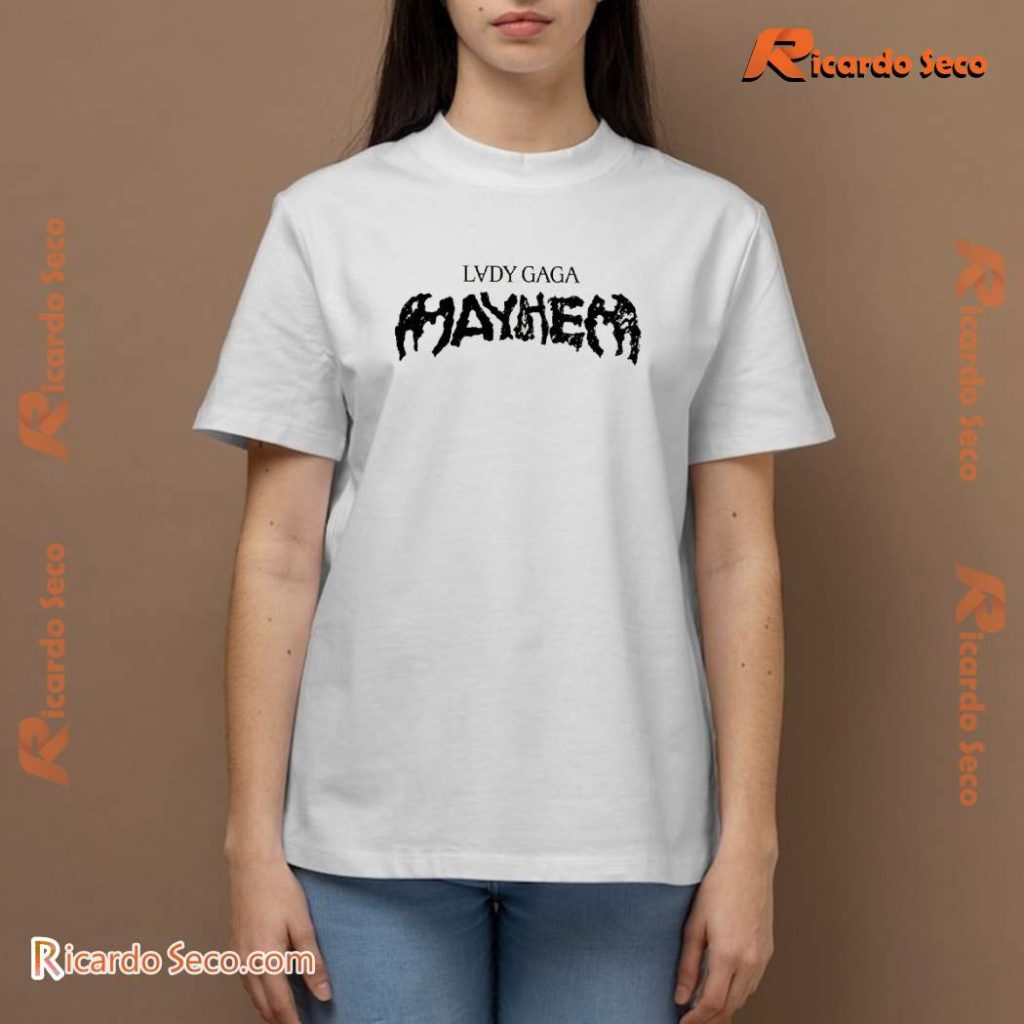 Lady Gaga Mayhem Cream Photo T-shirt - Ricardo Seco Shop