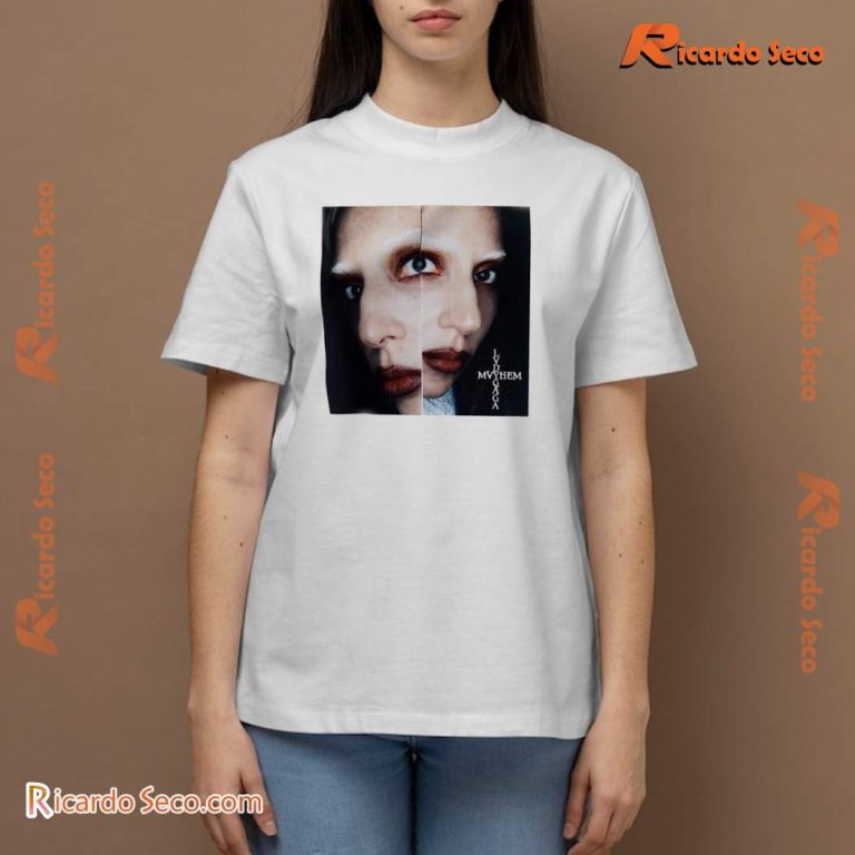 Lady Gaga Mirrored Photo T-shirt-b 9nwriea