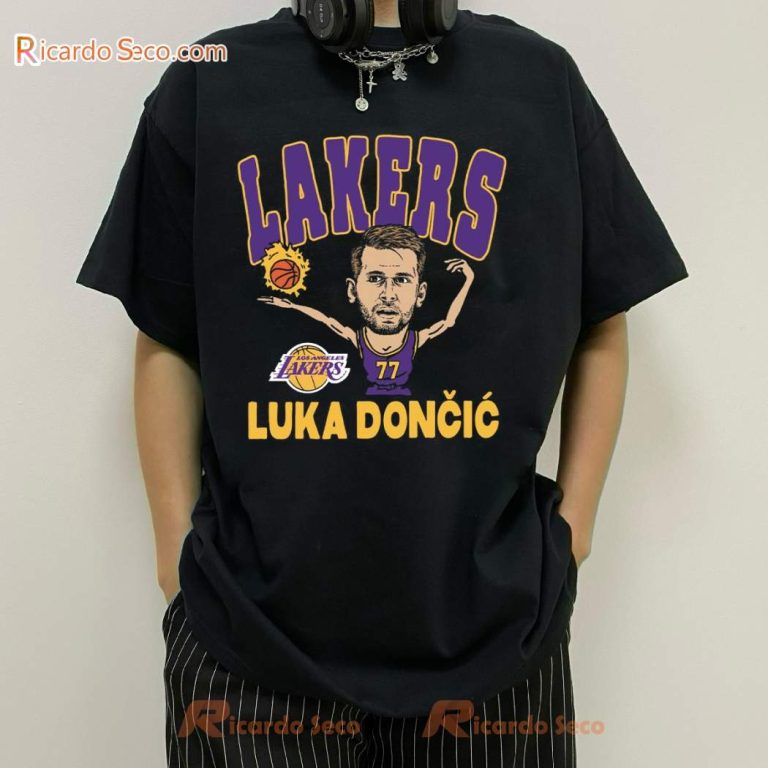 Luka Doncic Los Angeles Lakers Homage Player T-shirt UrNkb9A