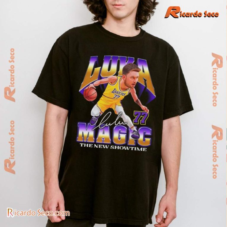 Luka Doncic Los Angeles Lakers Magic The New Showtime Classic Men Shirt-a X9ofLGK