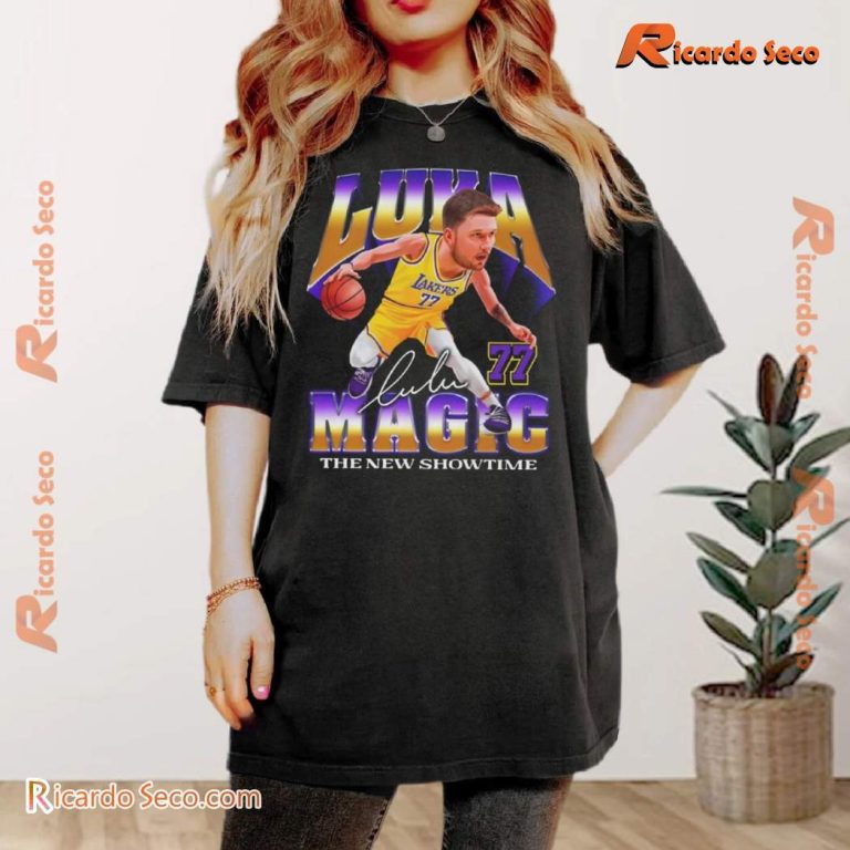 Luka Doncic Los Angeles Lakers Magic The New Showtime Classic Men Shirt-b mui7vyt