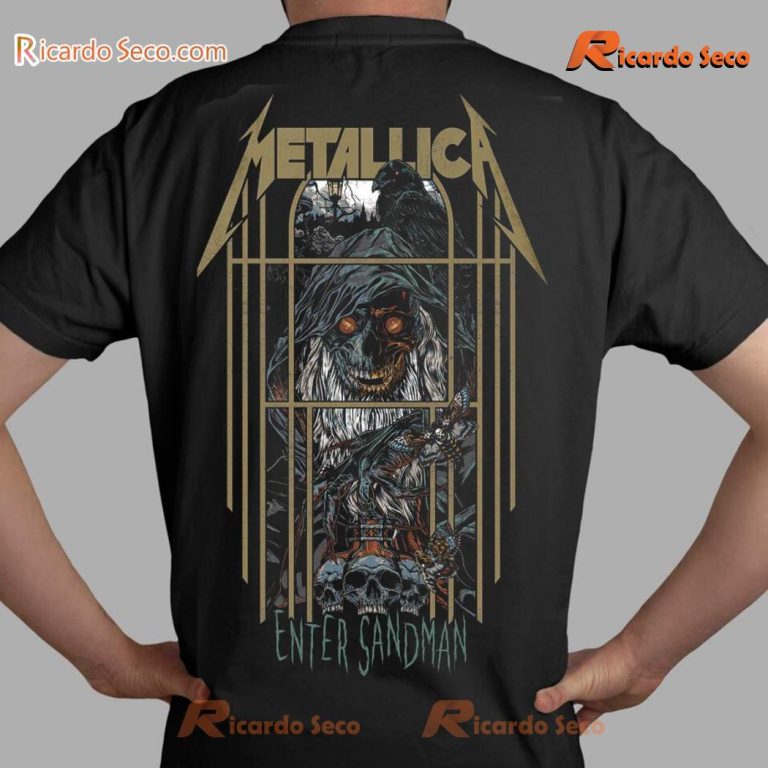 Metallica Enter Sandman Pinball Art Classic Men Shirt-c McOtgwE