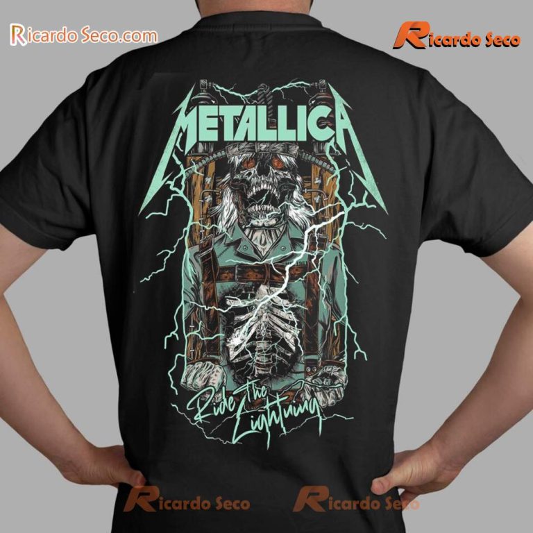 Metallica Ride The Lightning Pinball Art Classic Men Shirt-b 4VLlj1F