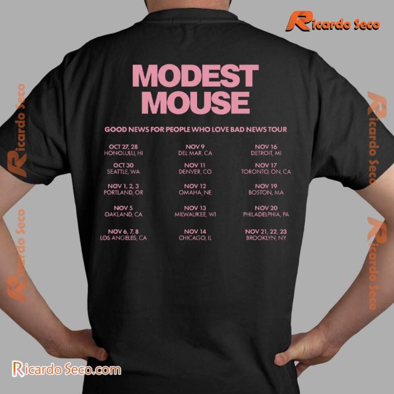 Modest Mouse Good News For People Who Love Bad News Fall Tour Classic Men Shirt -a WyZv4Q2