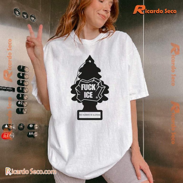 No Human Is Illegal Fuck Ice Lassic Men Shirt KakvNJu