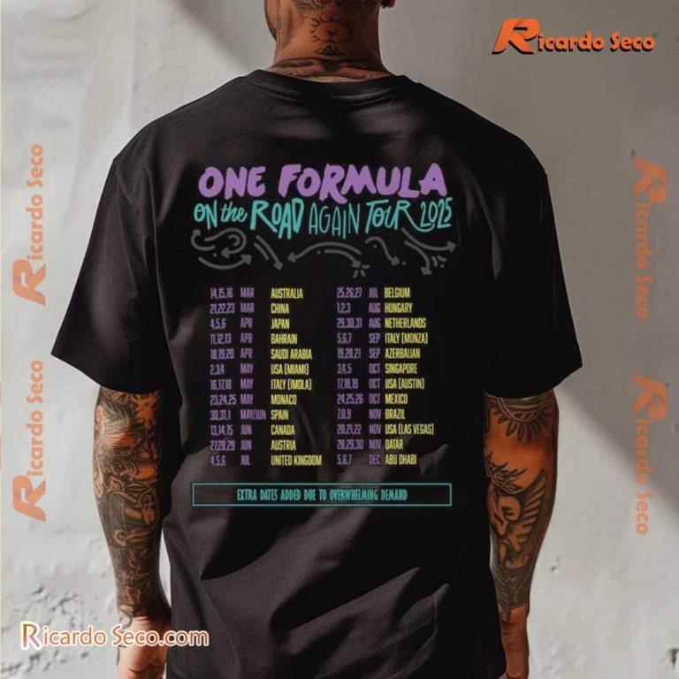 One Formula On The Road Again Tour 2015 Classic Men Shirt-b berIf8C