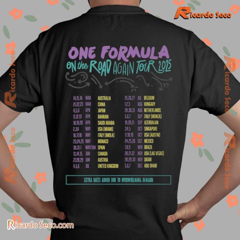One Formula On The Road Again Tour 2015 Classic Men Shirt-x IZ4b5vD