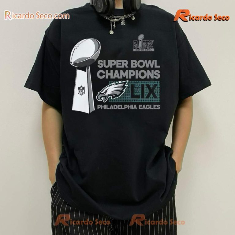 Philadelphia Eagles Super Bowl LIX Locker Room Trophy Collection T-shirt-a ENSf2B7