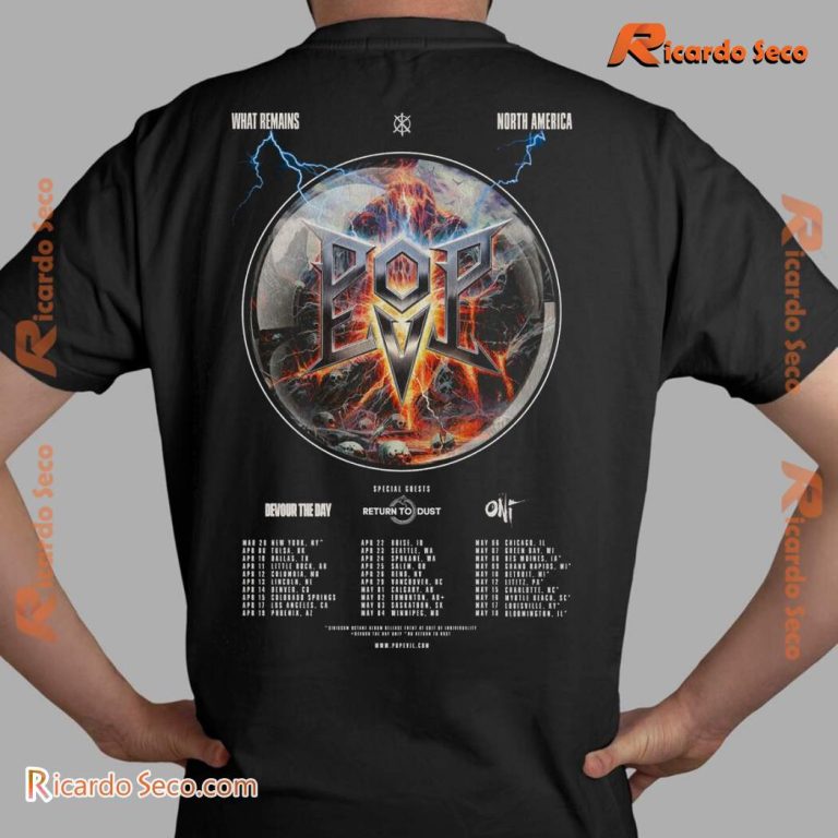 Pop Evil What Remains Headlining Tour 2025 Unisex Shirt-b cEXfitl