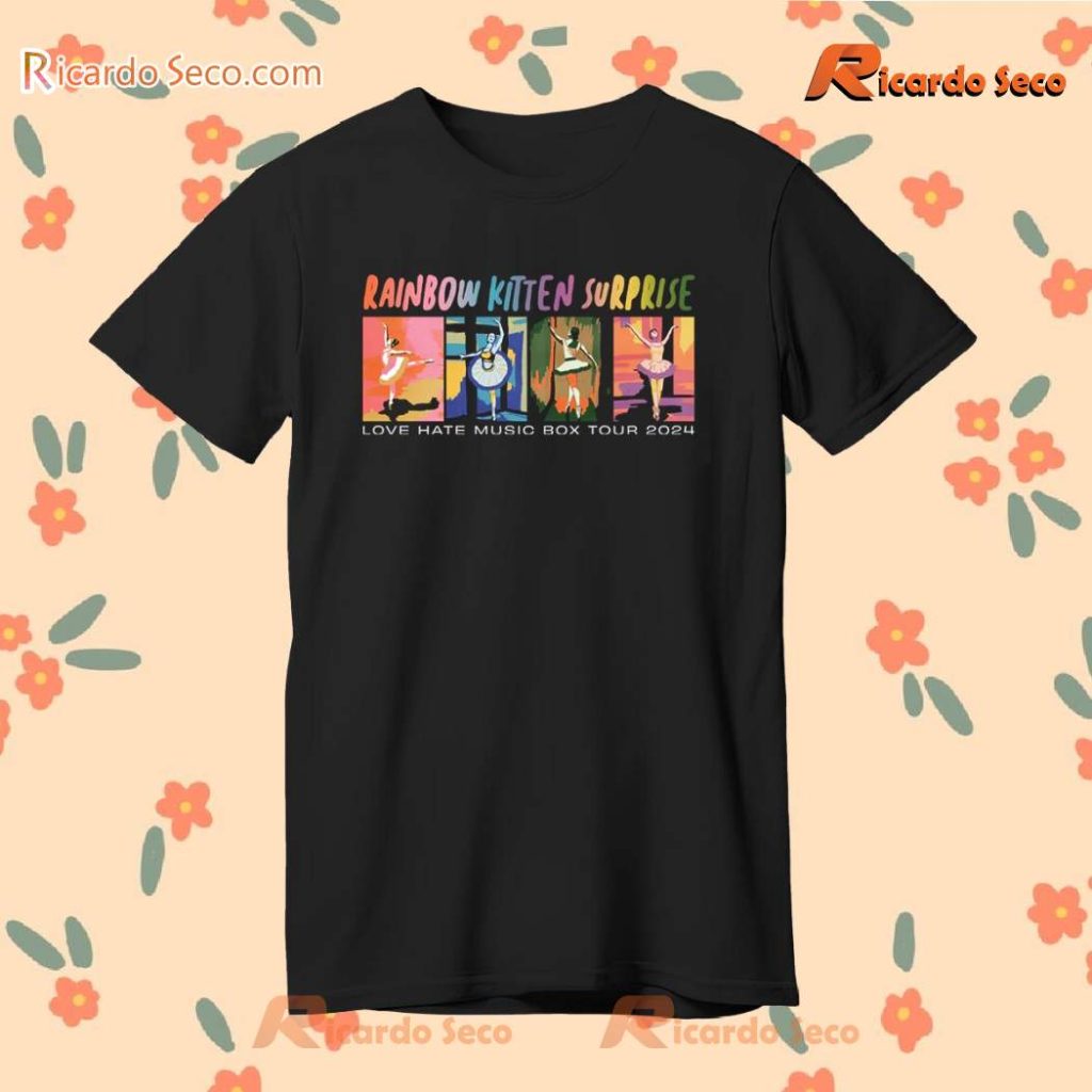 Rainbow Kitten Surprise Love Hate Music Box Tour 2024 Classic Men Shirt ...
