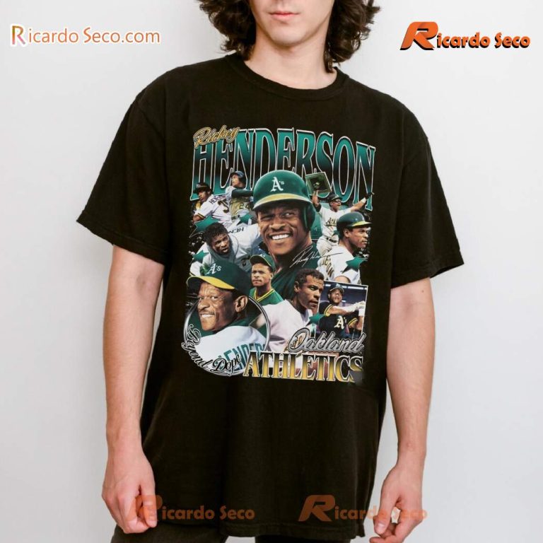 Rickey Henderson Oakland Athletics Mlb T-shirt-a 52LsUnv