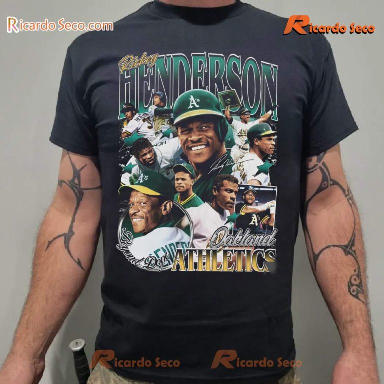 Rickey Henderson Oakland Athletics Mlb T-shirt-b 8rvUGxQ