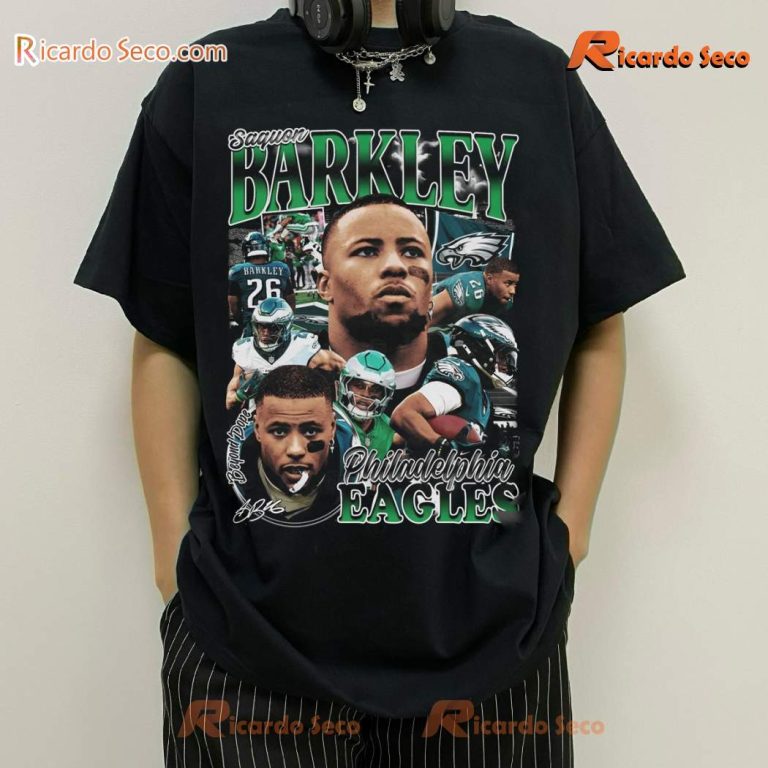 Saquon Barkley Philadelphia Eagles Graphic T-shirt-a gvOl2pU