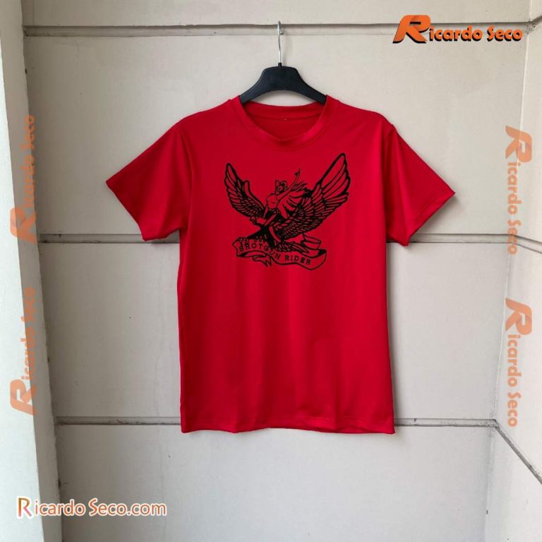 Shotgun Rider Girl Riding An Eagle T-shirt-a 7VGOjhR