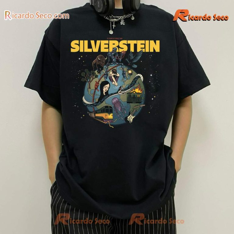 Silverstein 25 Years Of Noise Tour 2025 Classic Men Shirt XTzrubN