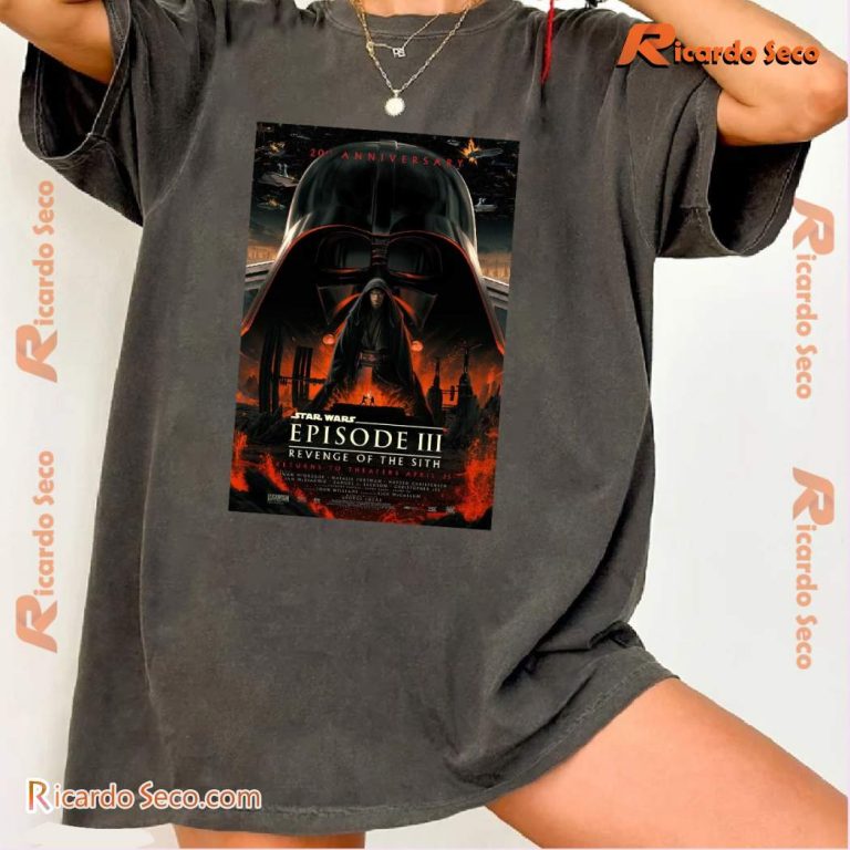 Star Wars Revenge Of The Sith 20th Anniversary T-shirt-a lodUBXS