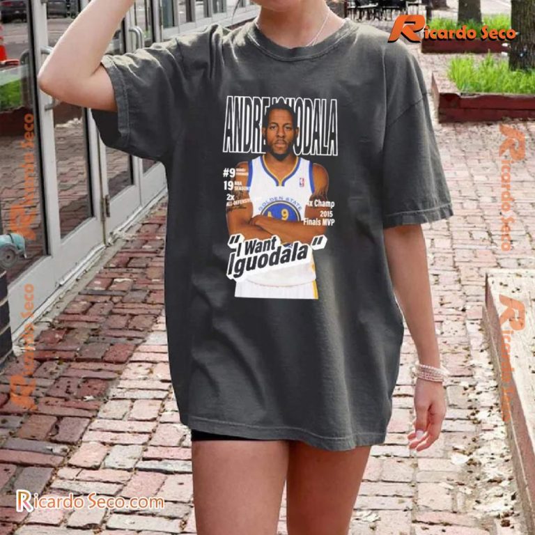 Stephen Curry Wearing Andre Iguodala I Want Iguodala T-shirt-a ToYK1nQ