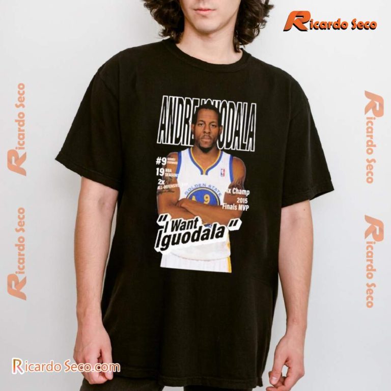 Stephen Curry Wearing Andre Iguodala I Want Iguodala T-shirt-b SZoyAlL