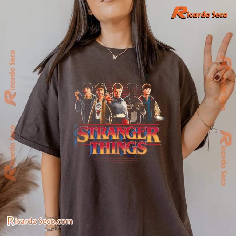 Stranger Things Characters Photo T-shirt-b 9ohAgBD