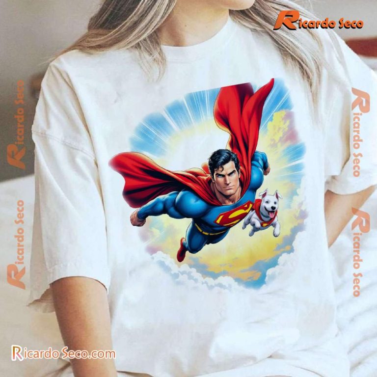 Superman Krypto The Superdog Gift For Fan Unisex T-shirt-b ocE4WQJ