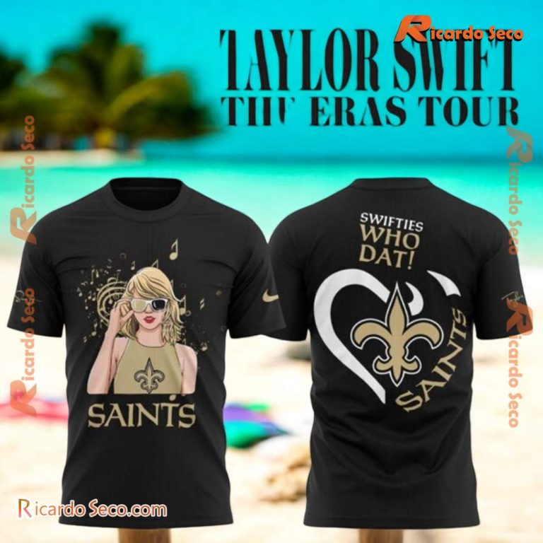 Taylor Swift Saints Eras Tour Swifties Who Dat T-shirt SnQWcjm