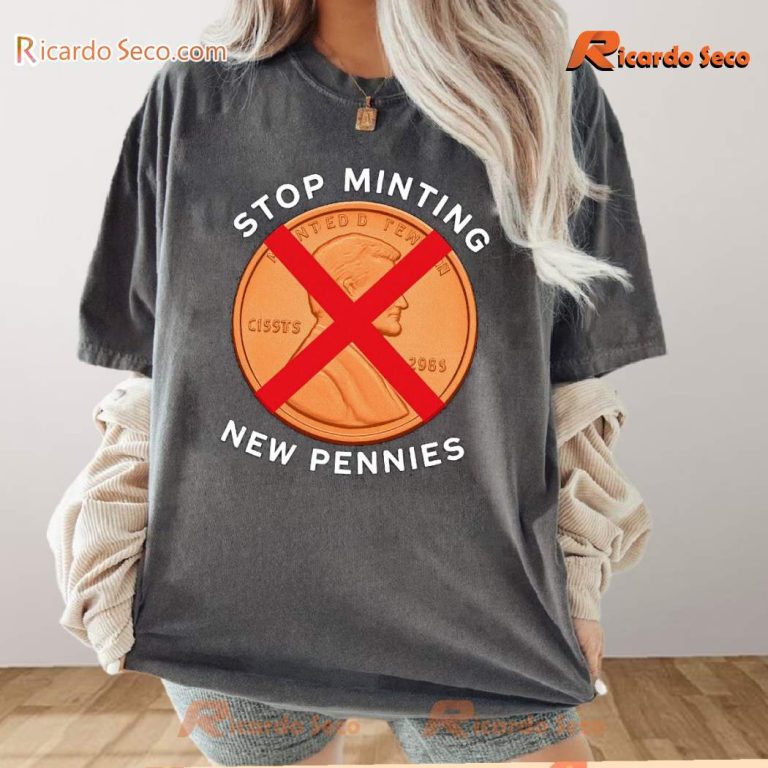 Trump Stop Minting Pennies Classic Men Shirt e694yDl