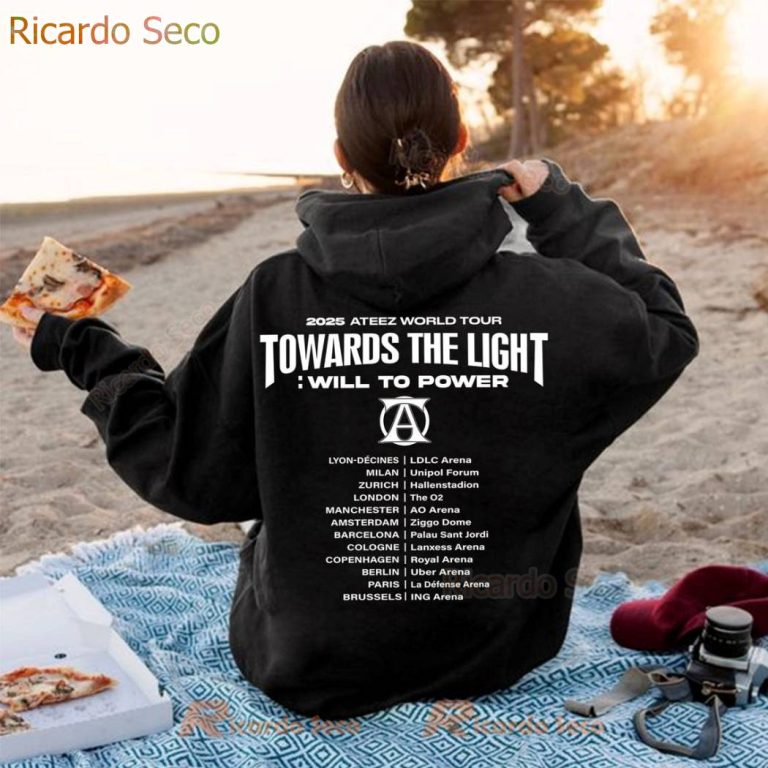 Ateez 2025 World Tour Towards The Light Will To Power T-shirt-x NiWyBlA