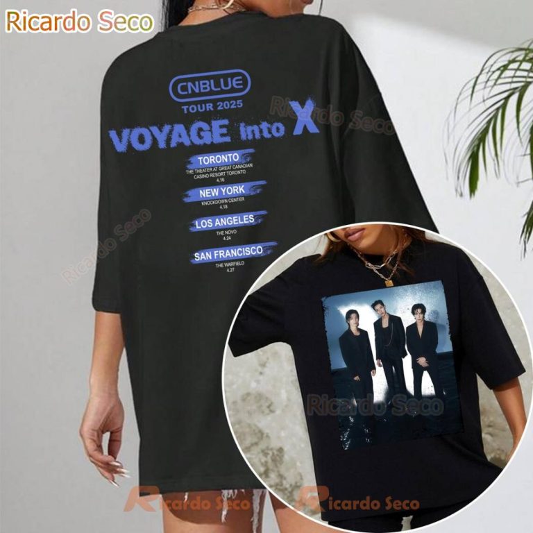 CNBLUE Voyage Into X 2025 Live Tour T-shirt puDwgqa