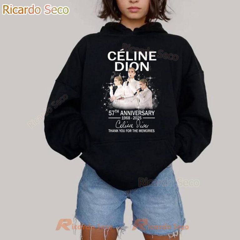 Celine Dion 57th Anniversary 1968-2025 T-shirt-a Njh0VkR