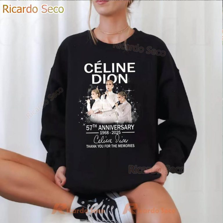 Celine Dion 57th Anniversary 1968-2025 T-shirt-b N8OGI04