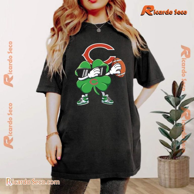 Chicago Bears St Patrick's Day Nfl 2025 T-shirt-a RbXA27c