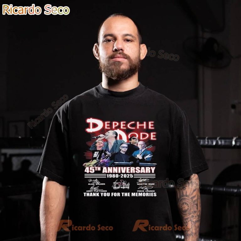 Depeche Mode 45th Anniversary 1980-2025 T-shirt OZQc1Vv