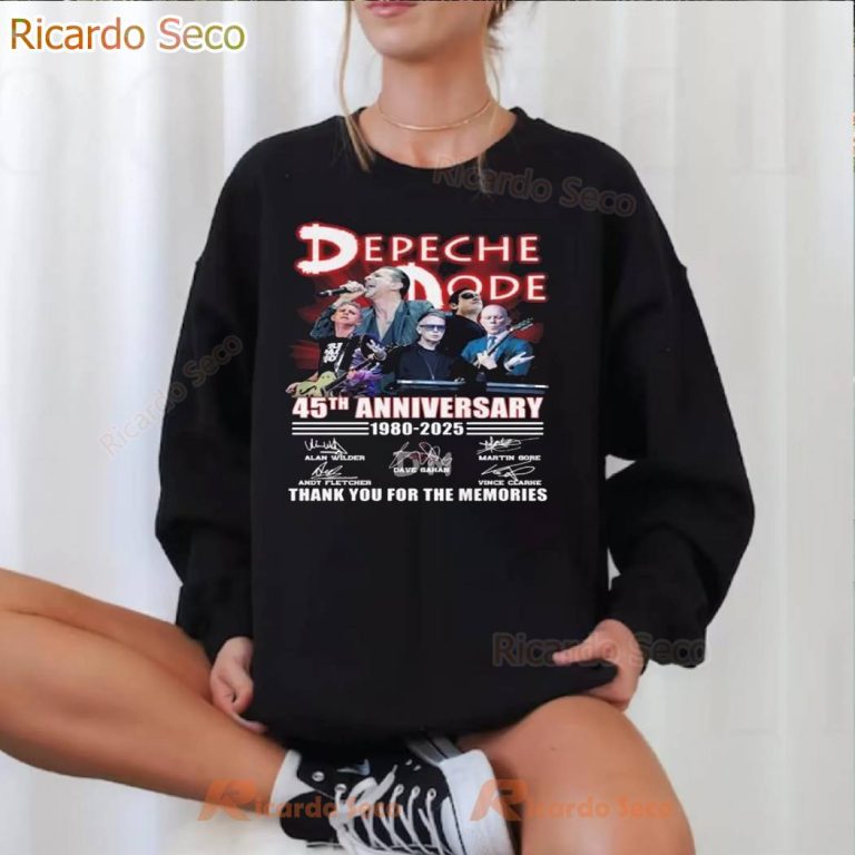 Depeche Mode 45th Anniversary 1980-2025 T-shirt-a MOr53yE