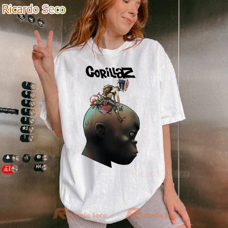Gorillaz Plastic Beach T-Shirt-b 2MFP6St